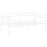 Vidaxl slaapbankframe metaal wit 90x200 cm