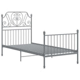 Vidaxl bedframe metaal grijs 90x200 cm
