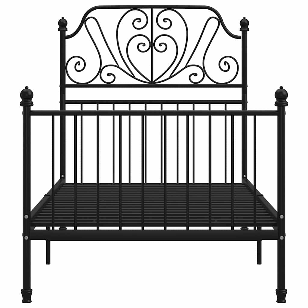 Vidaxl bedframe metaal zwart 100x200 cm