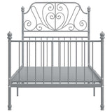 Vidaxl bedframe metaal grijs 100x200 cm