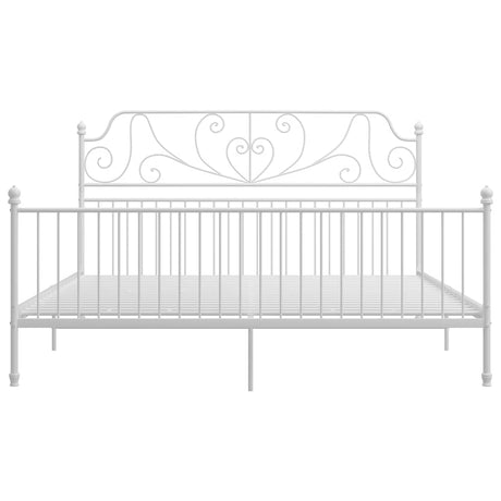 Vidaxl bedframe metaal wit 200x200 cm