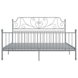 Vidaxl bedframe metaal grijs 200x200 cm