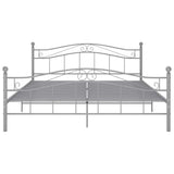 Vidaxl bedframe zonder matras metaal grijs 140x200 cm