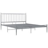 Vidaxl bedframe metaal grijs 200x200 cm