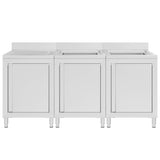 VIDAXL WASHBAIN CHINGEM COMMERNIS 180 x 60 x 96 cm Edelstahl