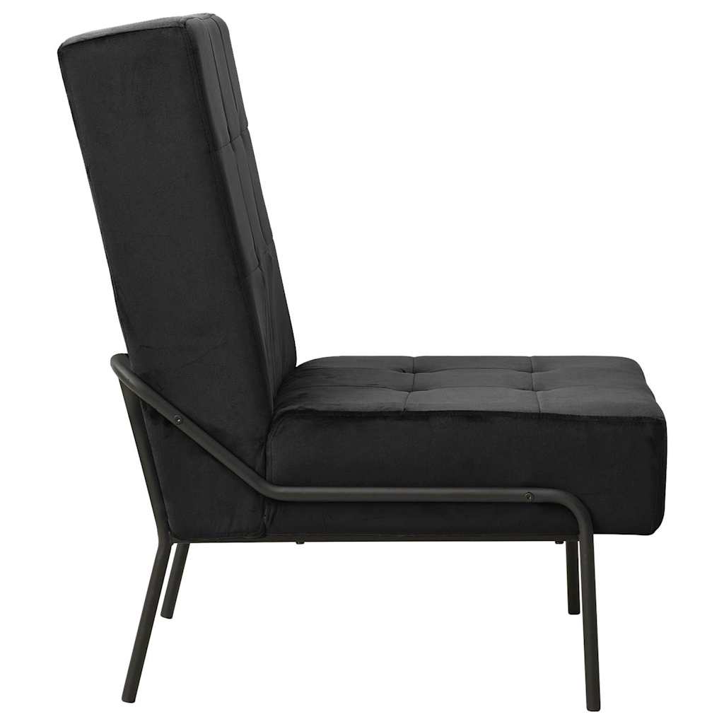 Vidaxl relaxstoel 65x79x87 cm fluweel zwart