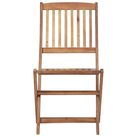 Vidaxl opklapbare stoelen, 2 stuks, massief acaciahout