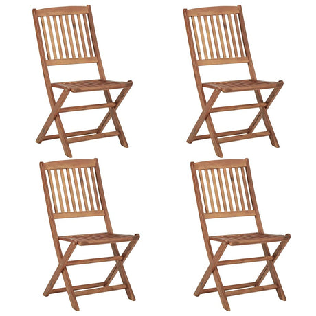 Vidaxl klapstoelen 4 stuks van massief acaciahout