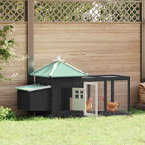 Vidaxl Chicken Coop mit Nest Box 190x72x102 Festkieferngrau