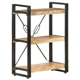 Vidaxl boekenkast met 3 schappen 60x30x80 cm massief mangohout