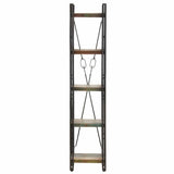 Vidaxl boekenkast met 5 schappen 40x30x180 cm massief gerecycled hout