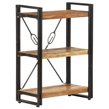 Vidaxl boekenkast met 3 schappen 60x30x80 cm massief gerecycled hout