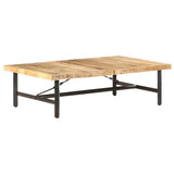 Vidaxl salontafel 142x90x42 cm massief mangohout