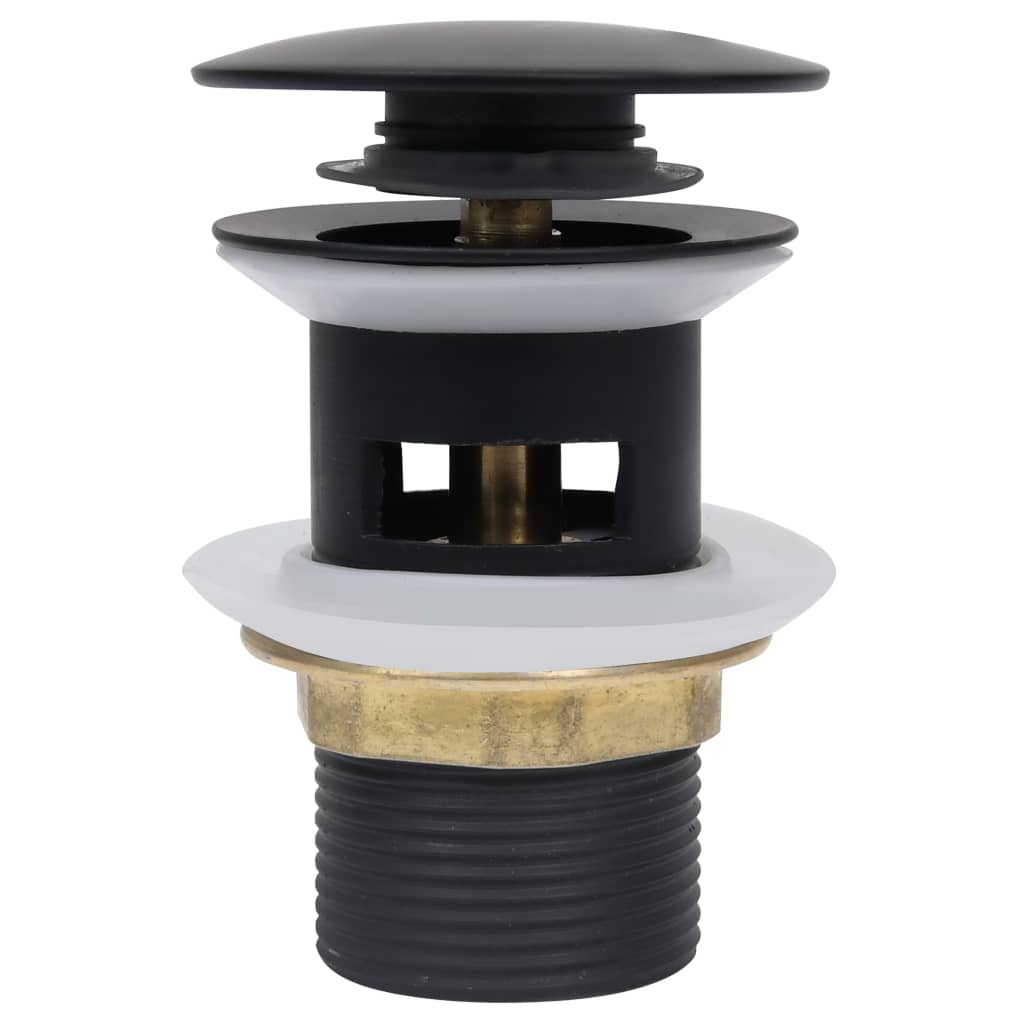 Vidaxl Drain Popup mit Überlauf 6.4x6.4x9.1 cm Schwarz