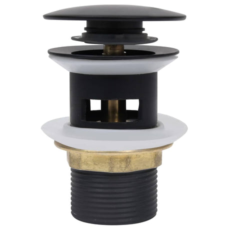 Vidaxl Drain Popup mit Überlauf 6.4x6.4x9.1 cm Schwarz
