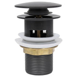 Vidaxl Drain Popup mit Überlauf 6.4x6.4x9.1 cm Grau