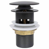 Vidaxl Drain Popup mit Überlauf 6.4x6.4x9.1 cm Grau