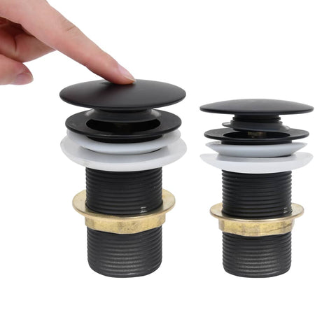 Vidaxl Drain Popup ohne Überlauf 6.4x6.4x9.1 cm schwarz