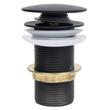 Vidaxl Drain Popup ohne Überlauf 6.4x6.4x9.1 cm schwarz