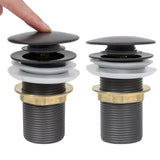 Vidaxl Drain Popup ohne Überlauf 6.4x6.4x9.1 cm grau