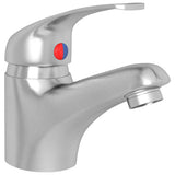 Vidaxl Mixer Tap 13x10 cm Silberfarbe