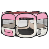 Vidaxl Hund Ren falten mit Trägertasche 145x145x61 cm Pink
