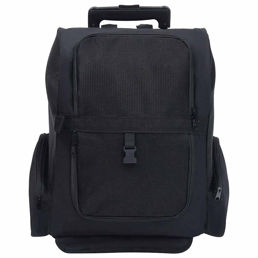 Vidaxl Pet Rolley faltbar schwarz