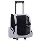 Vidaxl Pet Rolley faltbar grau