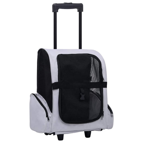 Vidaxl Pet Rolley faltbar grau