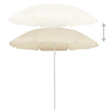 VIDAXL -Parasol mit Stahlpol 180 cm sandgeläutet