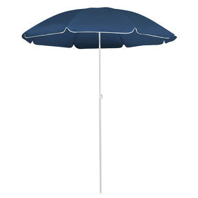 Vidaxl parasol met stalen paal 180 cm blauw