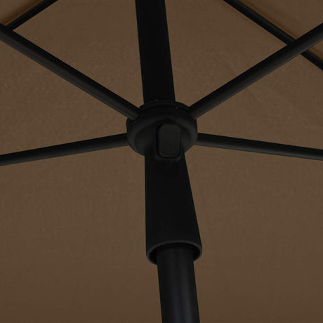 Vidaxl -Parasol mit Pole 210x140 cm Taupe