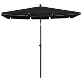 Vidaxl Parasol mit Pole 210x140 cm Schwarz