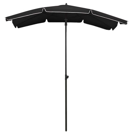 Vidaxl Parasol mit Pole 200x130 cm Schwarz