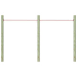 Vidaxl Rekkstaks 2 PCs 125 cm Stahlrot