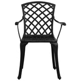 Vidaxl tuinstoelen 4 st gietaluminium zwart