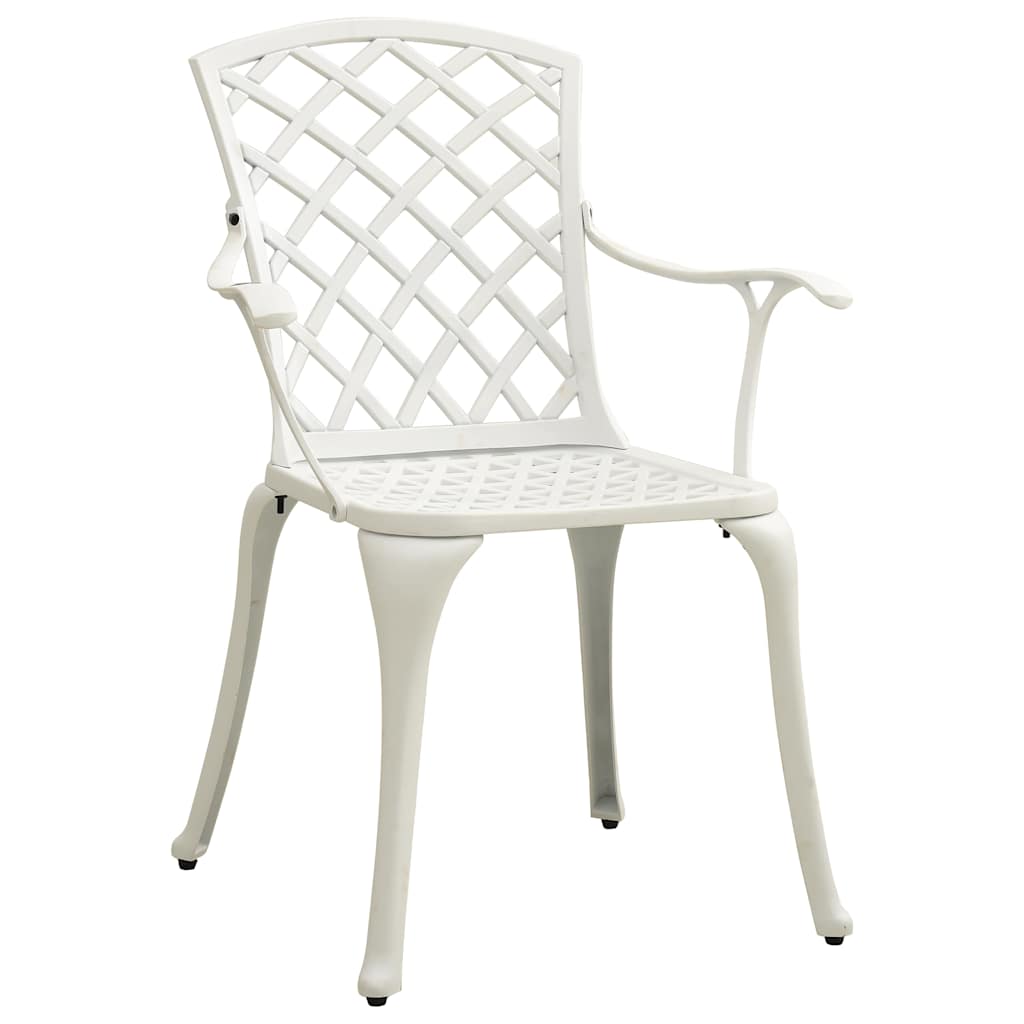 Vidaxl tuinstoelen 2 st gietaluminium wit