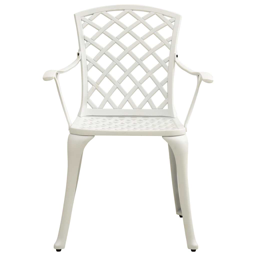 Vidaxl tuinstoelen 4 st gietaluminium wit