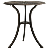 Vidaxl tuintafel 62x62x65 cm gietaluminium bronskleurig