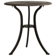 Vidaxl tuintafel 62x62x65 cm gietaluminium bronskleurig