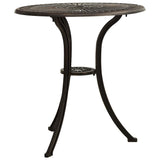 Vidaxl tuintafel 62x62x65 cm gietaluminium bronskleurig