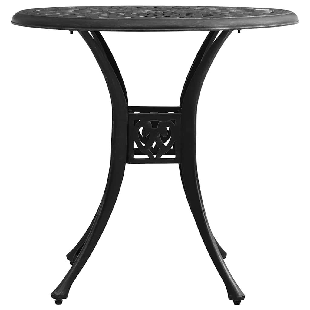 Vidaxl tuintafel 78x78x72 cm gietaluminium zwart