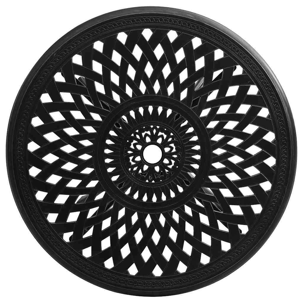 Vidaxl tuintafel 78x78x72 cm gietaluminium zwart
