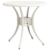 Vidaxl tuintafel 78x78x72 cm gietaluminium wit