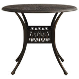 Vidaxl tuintafel 90x90x74 cm gietaluminium bronskleurig