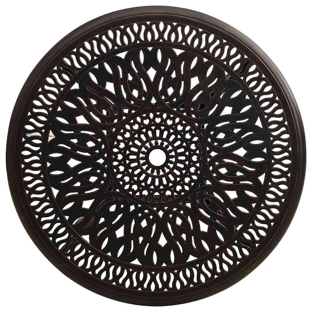 Vidaxl tuintafel 90x90x74 cm gietaluminium bronskleurig