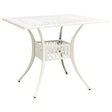 Vidaxl tuintafel 90x90x73 cm gietaluminium wit