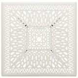 Vidaxl tuintafel 90x90x73 cm gietaluminium wit