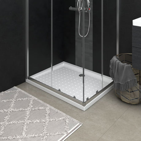 Vidaxl Duschschale mit Stollen 90x70x4 cm abs weiß