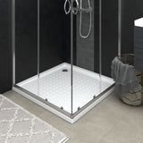 Vidaxl Duschschale mit Stollen 90x90x4 cm abs weiß